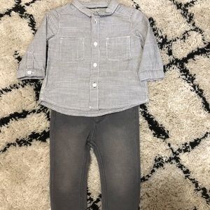 H&M button up shirt and pants